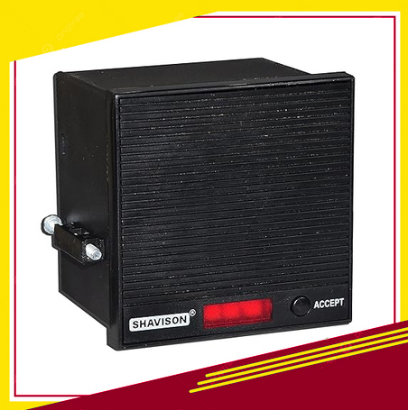 Hooter H98F-U, 96 x 96 mm Flasher, 8 Tone (20-240VAC Or 12-240VDC)