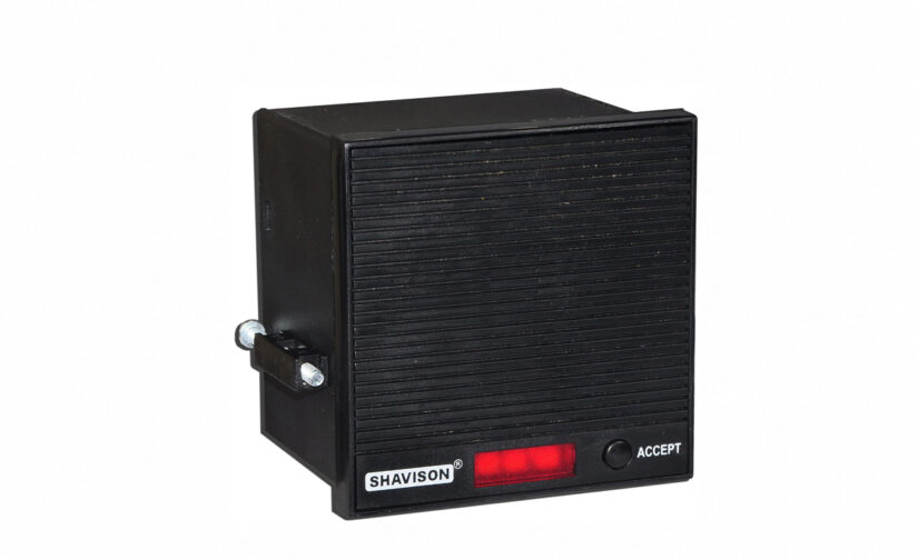 Hooter H98F-U, 96 x 96 mm Flasher, 8 Tone (20-240VAC Or 12-240VDC)